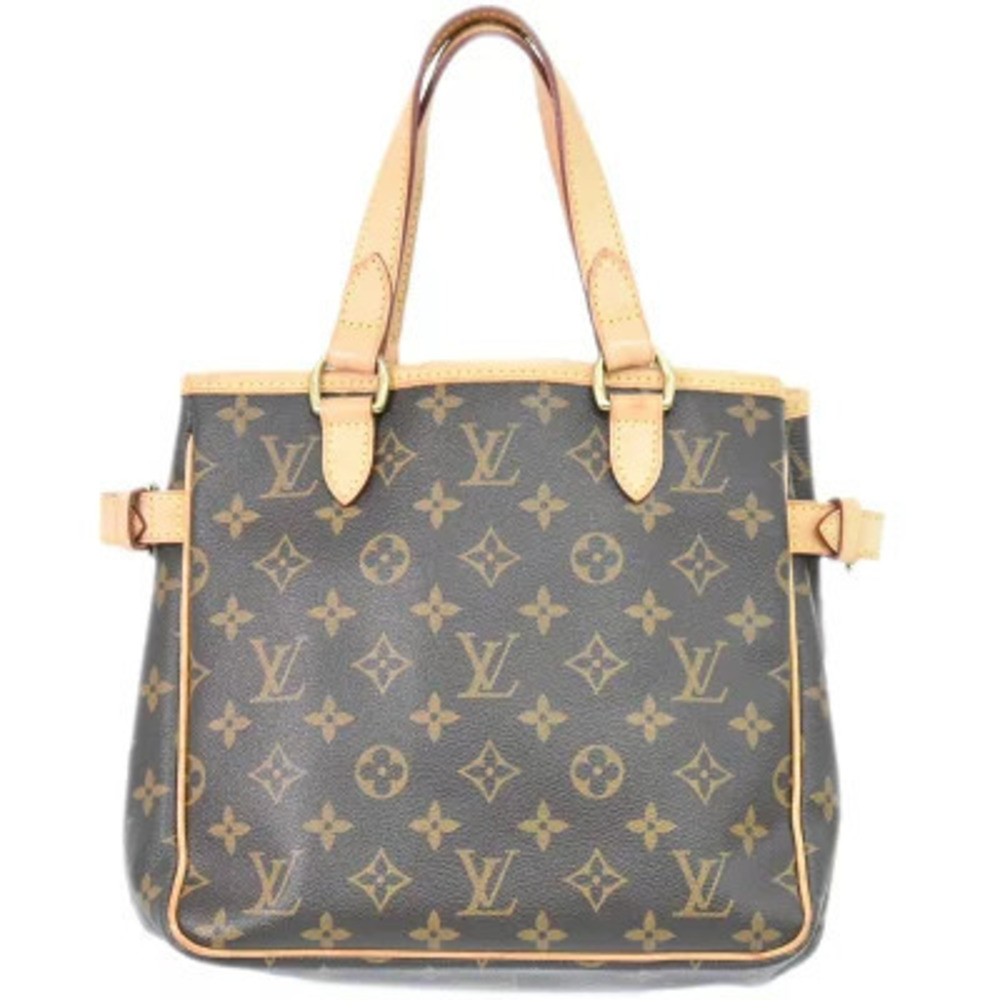 Louis Vuitton LV Batignolles Monogram Tote Bag Canvas Leather Brown